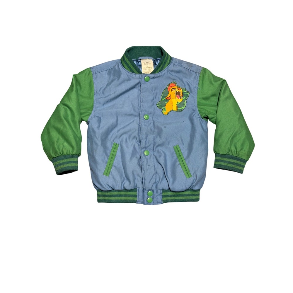 Disney Store Lion Guard Kion Bunga Bomber Jacket Blue Green Kids Size 3 98cm